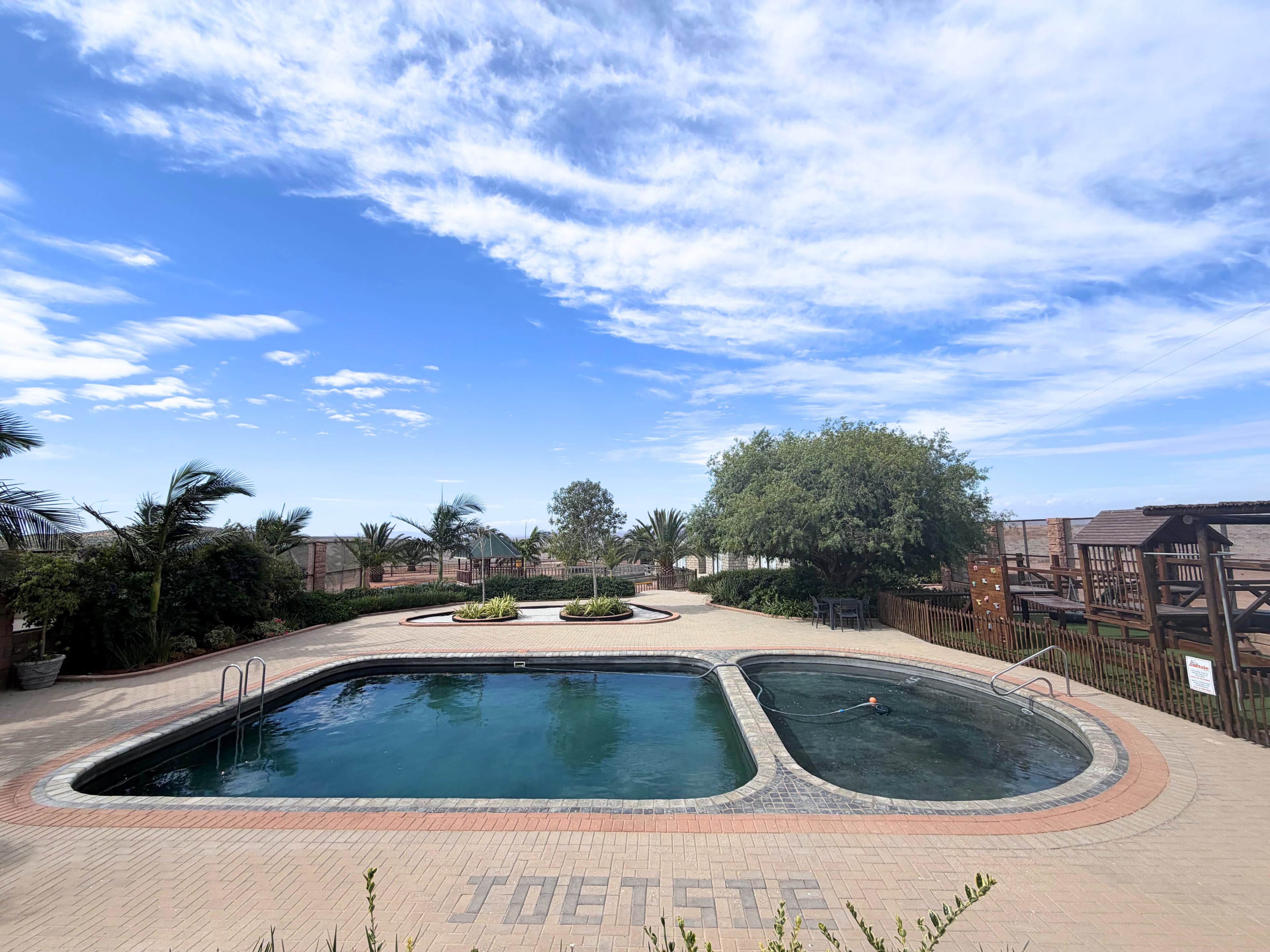 Pool Area & Fireplace